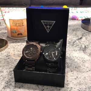 Men’s Fossil and Guess watches